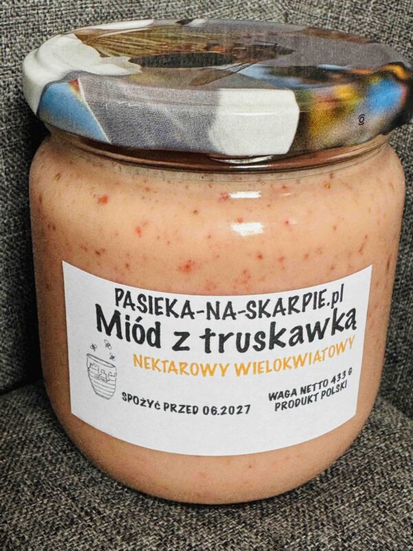 Miód leśny kremowany z truskawką 2025