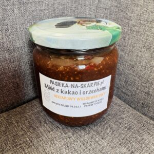 Miód leśny z kakao i orzechami Pasieka Na Skarpie
