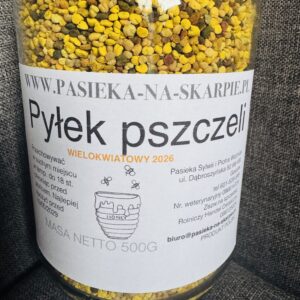 Zdjęcie przedstawia, Pyłek pszczeli 500 g z Psieka-Na-Skarpie.pl