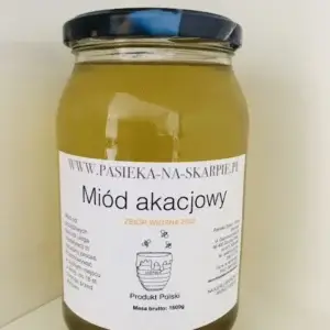 Miód akacjowy Pasieka Na Skarpie – naturalny miód pszczeli z kwiatów akacji