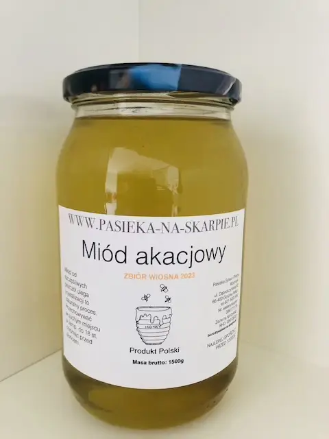 Miód akacjowy Pasieka Na Skarpie – naturalny miód pszczeli z kwiatów akacji