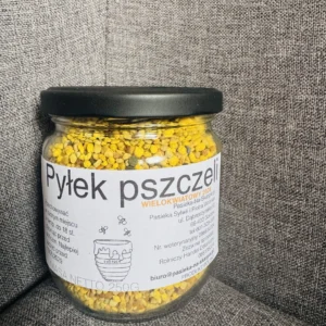 zdjęcie pszedstawia słoik pyłek pszczeli 250 g