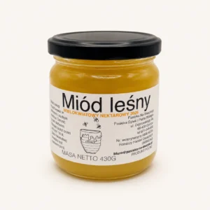 Miód leśny 430 g – naturalny miód wielokwiatowy – Pasieka Na Skarpie