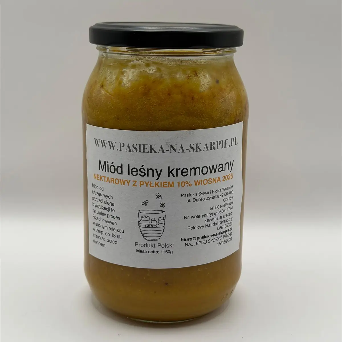 Miód z pyłkiem pszczelim 10% - obrazek 4