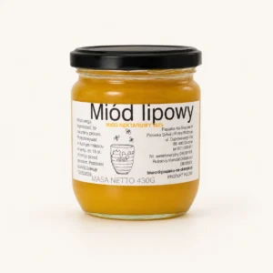 Miód lipowy 430 g – naturalny miód nektarowy – Pasieka Na Skarpie
