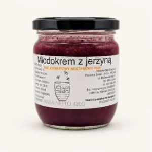 Miodokrem z jeżyną 430 g – Pasieka Na Skarpie