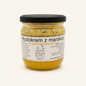 Miodokrem z marakują 430 g – Pasieka Na Skarpie