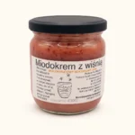 Miodokrem z wiśnią 430 g – Pasieka Na Skarpie